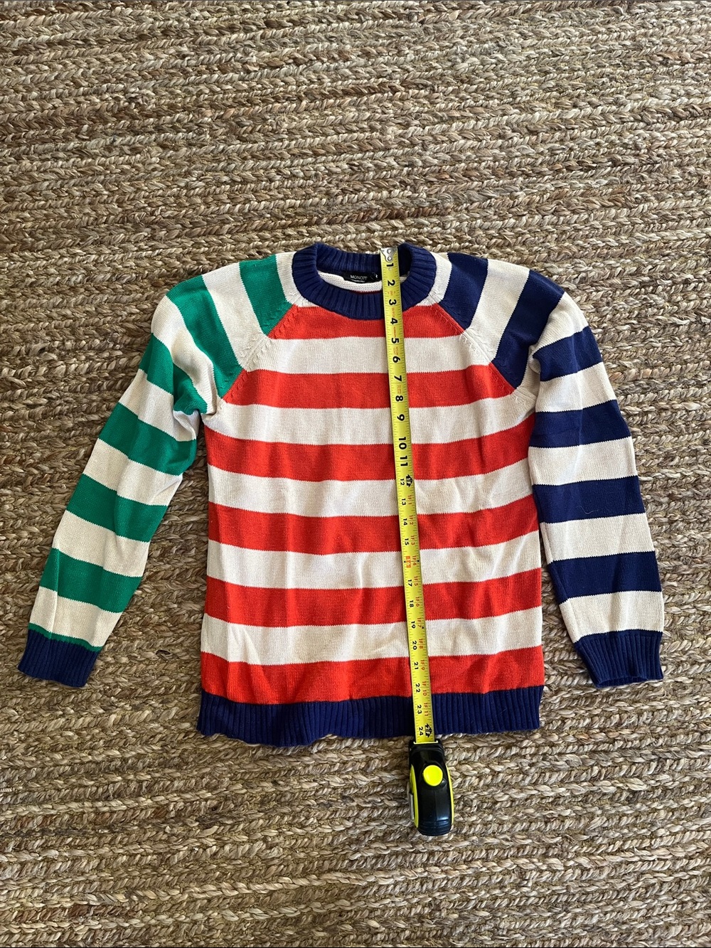Striped Multi-Color Crewneck Sweater